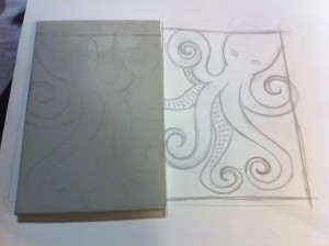 Octopus Linoprint